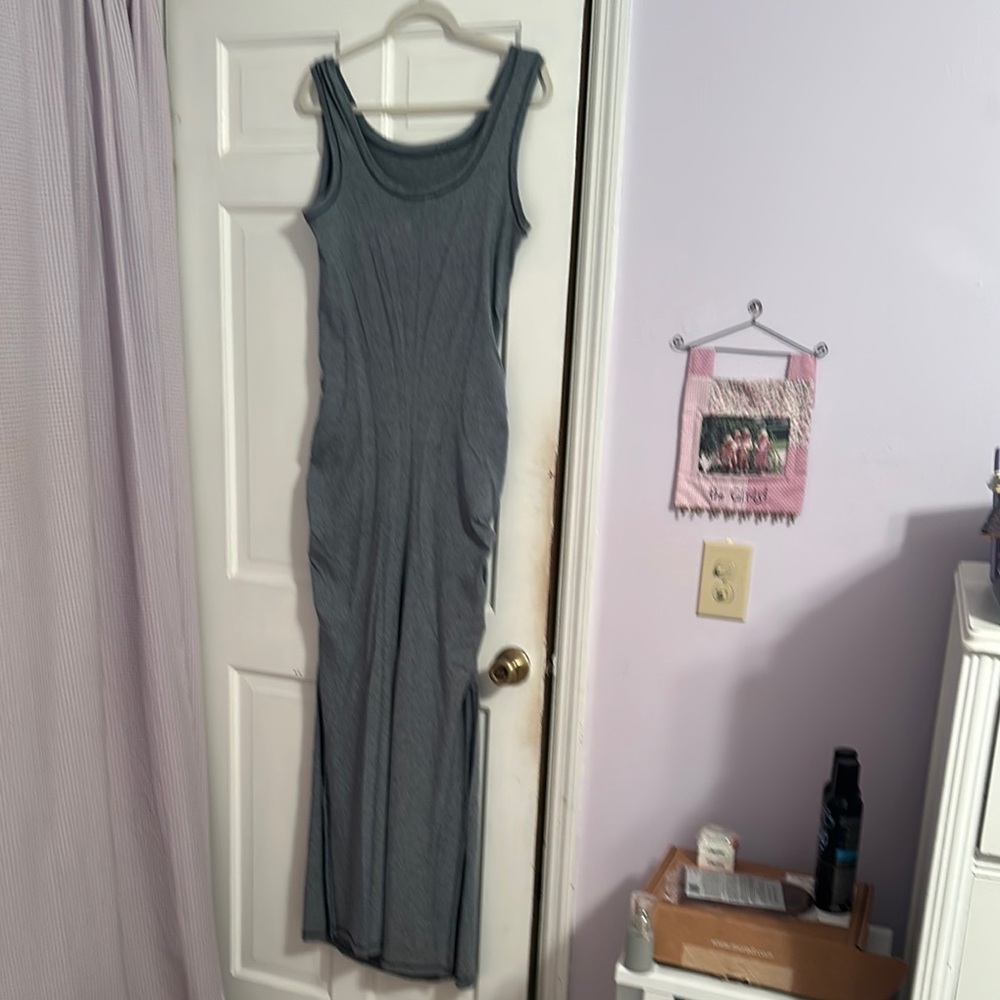Bloom Gray Maxi Dress